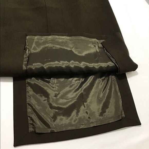 ASPESI Brown A-Line Midi Skirt  Size 42 - Picture 13 of 16